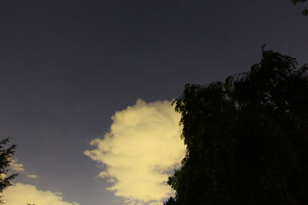 Bright Clouds in a Night Sky