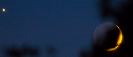 The Moon and Planet Venus