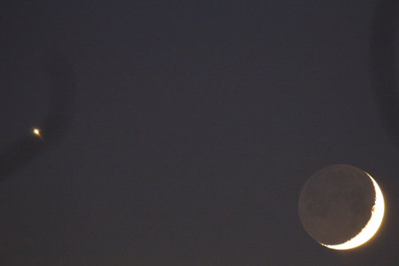 The Moon and Planet Venus