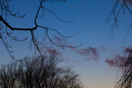 Sunrise or Sunset Skies with Cloudsの写真素材