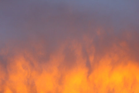 Sunrise or Sunset Skies with Clouds