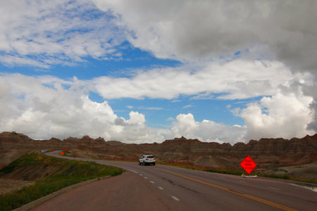 Badlands National Park, South Dakotaのeditorial素材