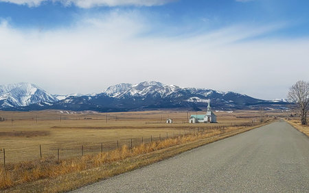 The Rocky Mountains in Montana, USA