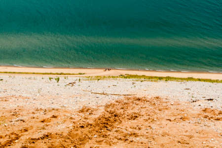 Sleeping Bear Dunes National Lakeshore in Summer, Michiganの写真素材