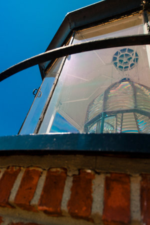 Little Sable Lighthouse in summer, Michiganの写真素材