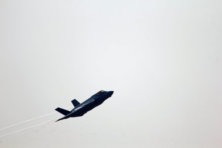 F35 Lightning Fighter Jet in Flight