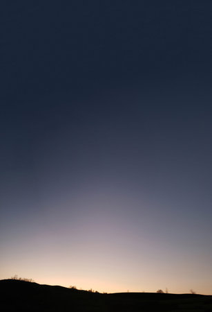 Evening Twilight Over a Hill, Dover, Ohio