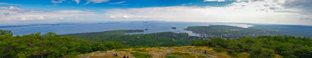 View of Camden, Maine and Penobscot Bay From the Top of Mount Battie