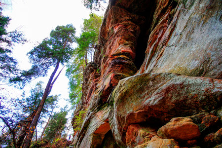 Rockhouse, Hocking Hills State Park, Ohioの写真素材