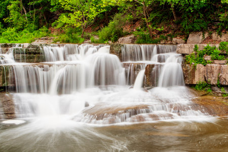 Views at Taughannock Falls State Park, New Yorkの写真素材