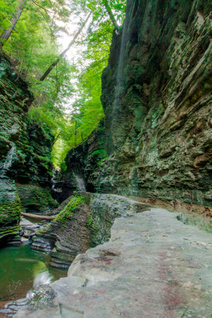 Views at Watkins Glen State Park, New Yorkの写真素材