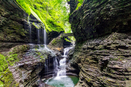Watkins Glen State Park, New Yorkの写真素材