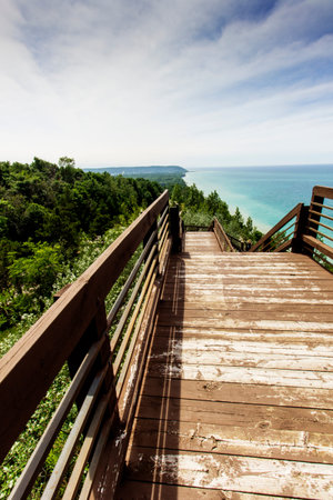 Scenic Lookout in Summer, Arcadia, Michigan