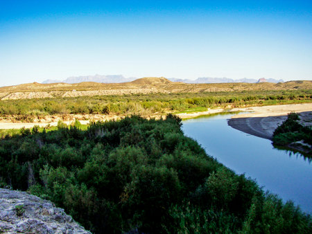 Santa Elena Canyon, Big Bend National Park, Texasの写真素材