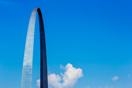 Views of the Gateway Arch, St. Louis Missouriの写真素材