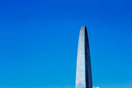 Views of the Gateway Arch, St. Louis Missouriの写真素材