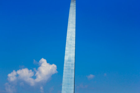 Views of the Gateway Arch, St. Louis Missouriの写真素材
