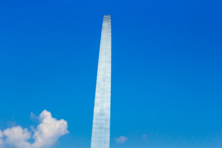 Views of the Gateway Arch, St. Louis Missouriの写真素材