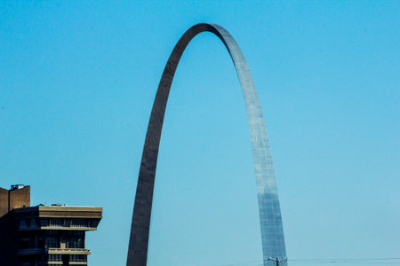 Views of the Gateway Arch, St. Louis Missouriの写真素材