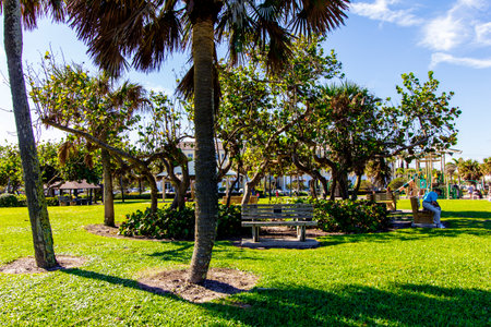 Humiston Beach Park, Vero Beach, Floridaの写真素材