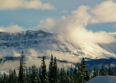 The view from Lake Louiseの写真素材