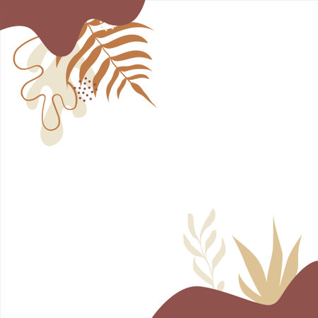 Abstract floral background. Abstract background. Floral background. Leaves backgroundのイラスト素材