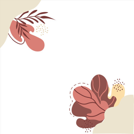 Abstract floral background. Abstract background. Floral background. Leaves background. Floral designのイラスト素材