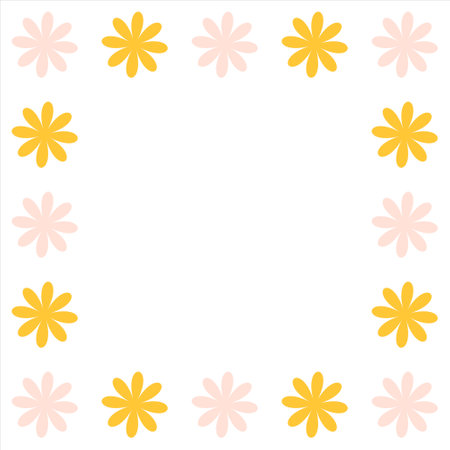 Flower border design. Flower design. Flower border. Floral design border. Floral design. Floral backgroundのイラスト素材
