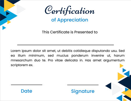 Certificate of Achievement. Appreciation certificate. Certificate template. certificate design template. Certificate design. Appreciation. Achievementのイラスト素材