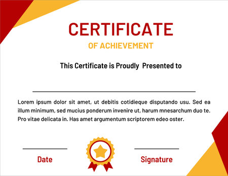 Certificate of Achievement. Appreciation certificate. Certificate template. certificate design template. Certificate design. Appreciation. Achievementのイラスト素材
