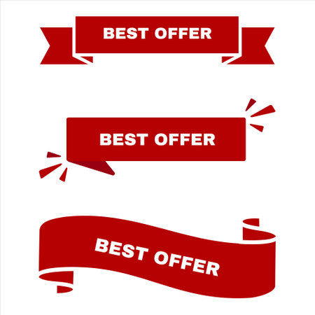Best Offer. Special Offer. Big Sale. Sales. Collection of best offer banner. best offer bannerのイラスト素材