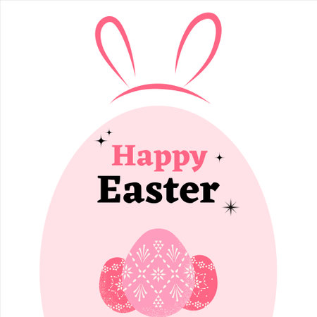 Happy Easter. Easter background design. Easter design. Happy easter design. Happy easter template designのイラスト素材