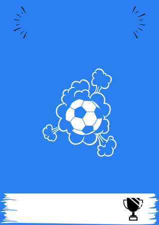 Football poster design. Soccer poster design template. Football poster template. Footballのイラスト素材