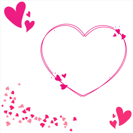 Love background. Colorful love background design. Lover design background. Colorful heart designのイラスト素材