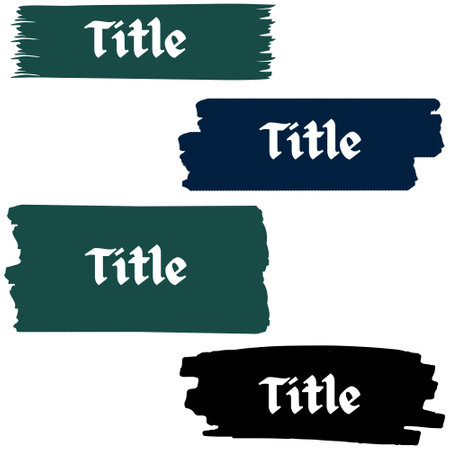 Colorful title box banner. Title box banner design. Title box. Banner designのイラスト素材