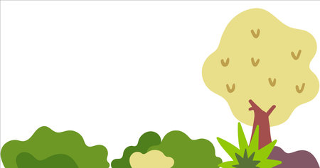 Nature background. Colorful nature background. Trees background. Nature view. View of natureのイラスト素材