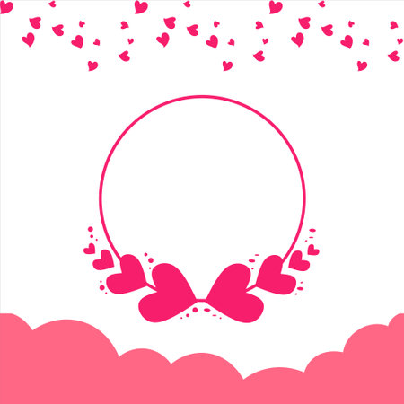 Love background. Colorful love background design. Lover design background. Colorful heart designのイラスト素材