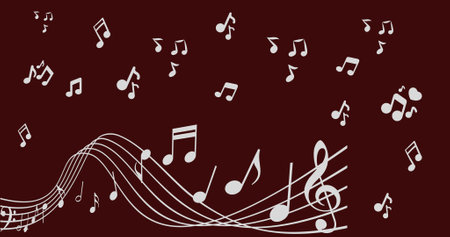 Musical background. Music design background. Music for life. Colorful music backgroundのイラスト素材