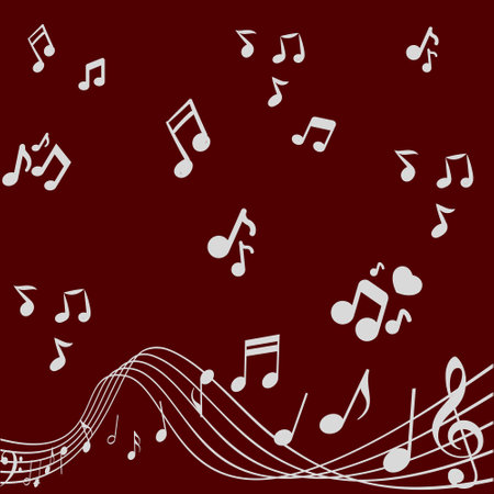 Musical background. Music design background. Music for life. Colorful music backgroundのイラスト素材