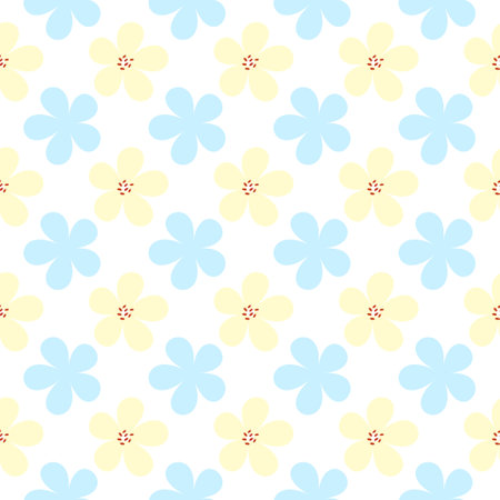 Flowers seamless pattern. Flowers pattern. Flowers seamless design. Seamless pattern. Floral seamless patternのイラスト素材