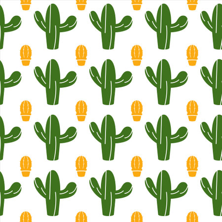 Cactus pattern. Colorful cactus pattern design. Cactus. Desert plant pattern. Desert plantのイラスト素材