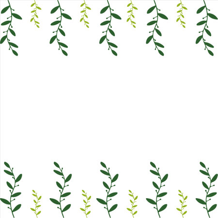 Leaves background. Leaves border design. Floral leaves background. Floral leaves. Floraのイラスト素材