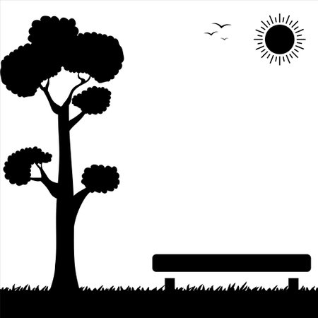 Park design. Park background. Park design background. Colorful Park background designのイラスト素材