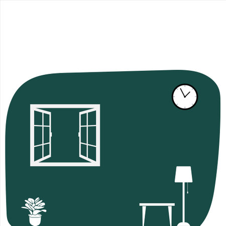 Living room setup. Living room. Living room design. Colorful room setup. Room setupのイラスト素材