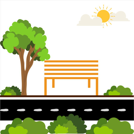 Park design. Park background. Park design background. Colorful Park background designの写真素材