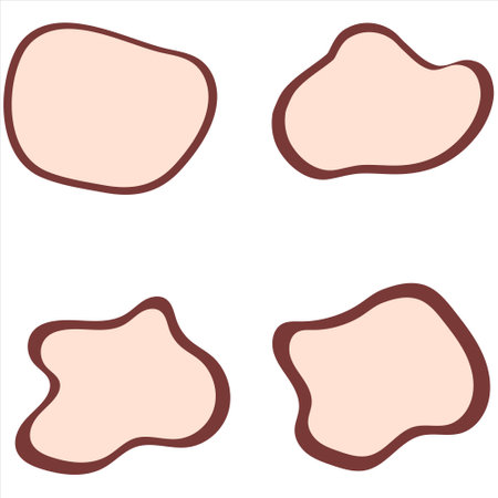 Shapes design. Colorful shape design. Irregular shape. design elements. Irregular designのイラスト素材