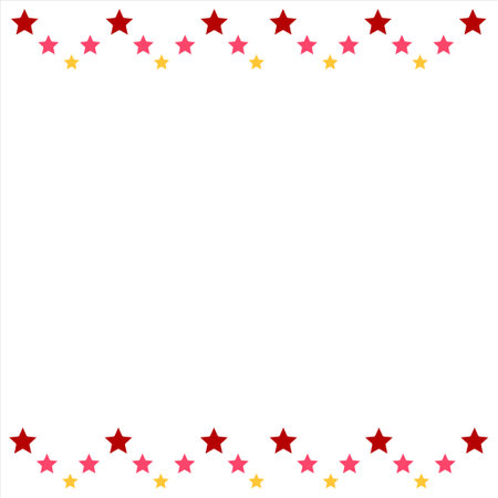 Stars border design. Stars background design. Colorful stars background design. Stars borderのイラスト素材