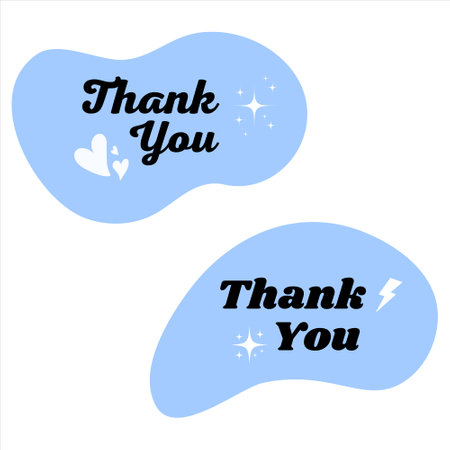 Thank you typography. Collection of thank you design. Thank you design. Thank you template designのイラスト素材