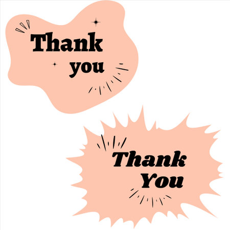 Thank you typography. Collection of thank you design. Thank you design. Thank you template designのイラスト素材