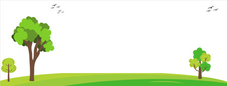 Nature background. Nature design. Environment background. Scenery background. Trees backgroundのイラスト素材